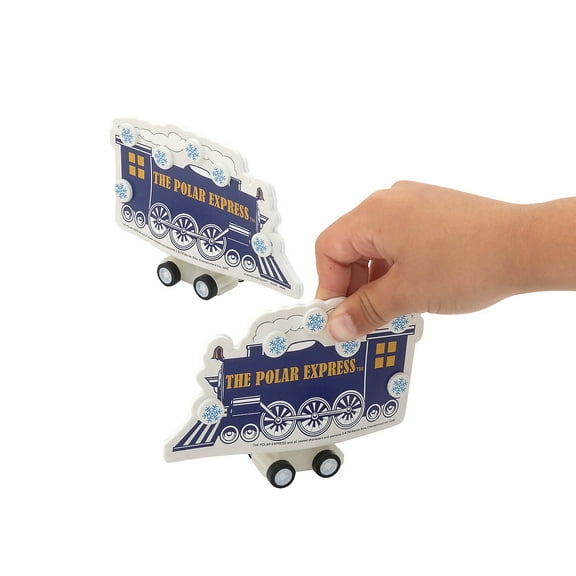 4 3/4" x 3" The Polar Express Pull-Back Train Craft Kit - Makes 6
