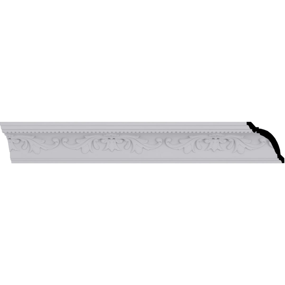 Versailles White Polyurethane Crown Moulding 94.5"