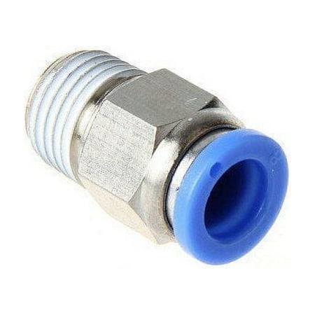 (4) 3/8" OD Tube X 1/4" NPT Pneumatic Fitting, Push To Connect Air Fitting