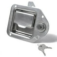 thumbnail image 1 of 4-3/8in X 3-1/4in Trailer Toolbox Handle Latch with Paddle Lock, Stainless Steel, 1 of 6