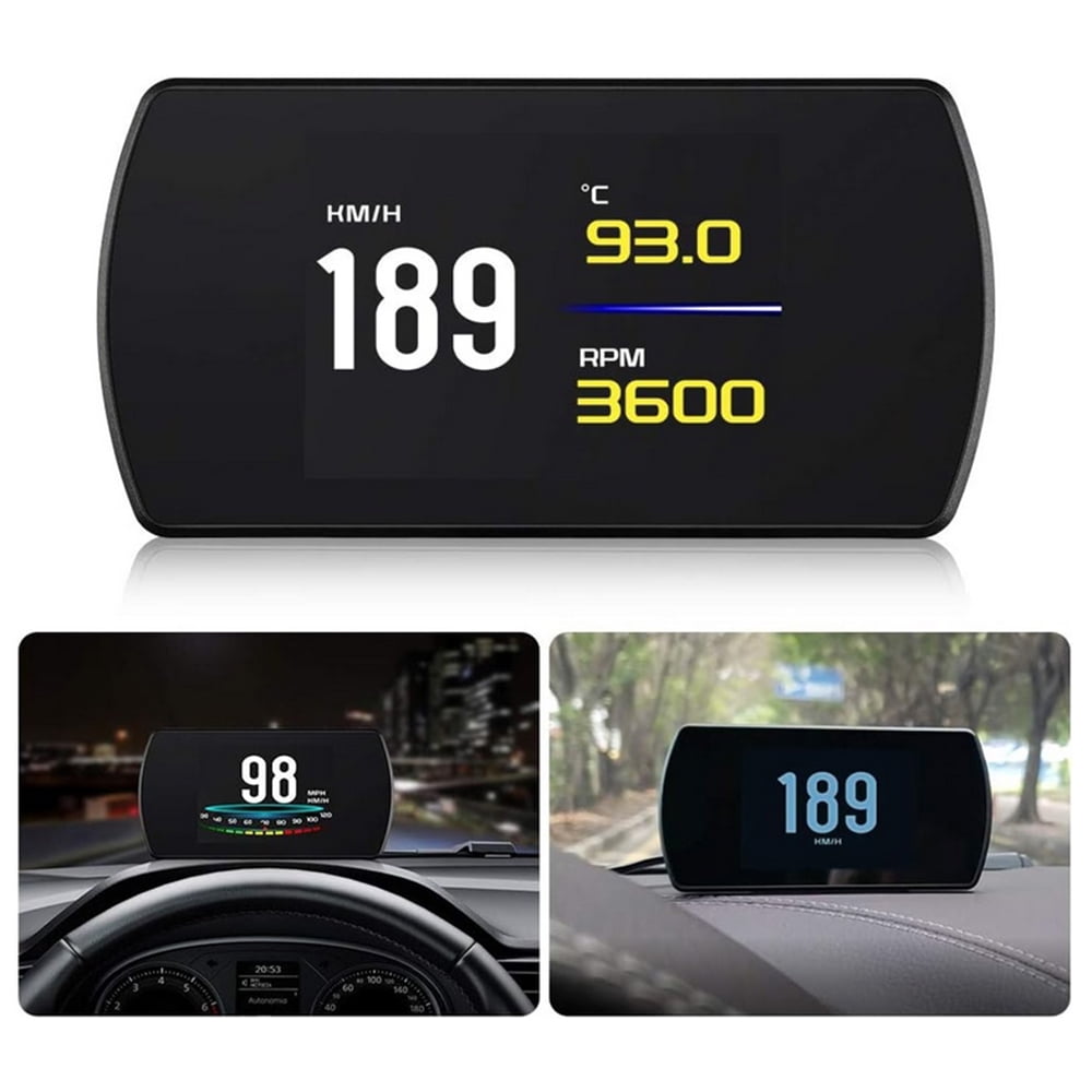 Cartrend 10632 Head Up Obd2 & Hud Display 4.3" Display P12 Car Head Up Display OBD2 Digital OBD Gauge HUD Auto