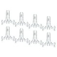 thumbnail image 1 of 4.3" Easel Plate Holder, Plastic Folding Display Stand Clear for Decorative Picture Frame, 8 Pack, 1 of 6