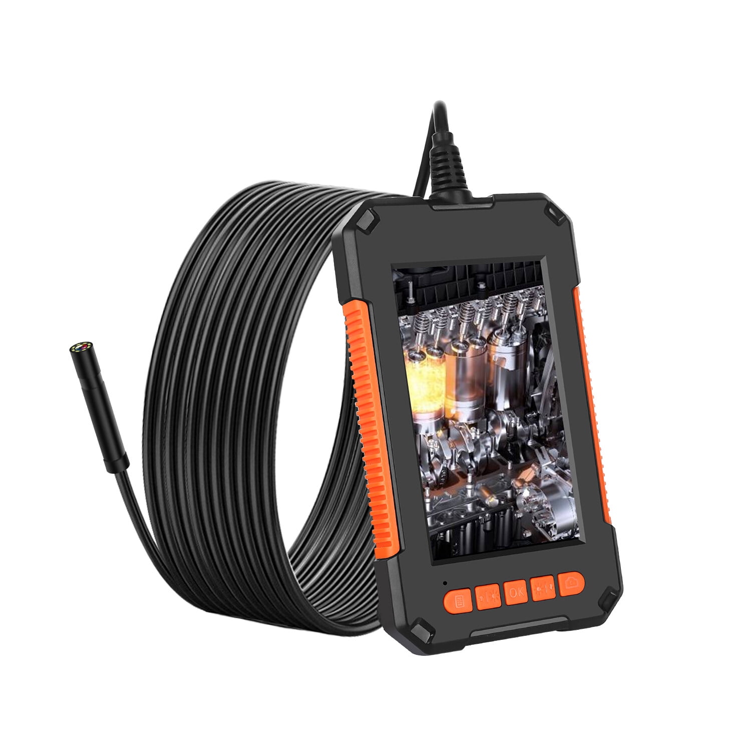 4.3 Inch Color LCD Screen High Definition 1080P IP67 Handheld Endoscope Industrial Home Endoscopes with 8 LEDs 8mm Camera Diameter