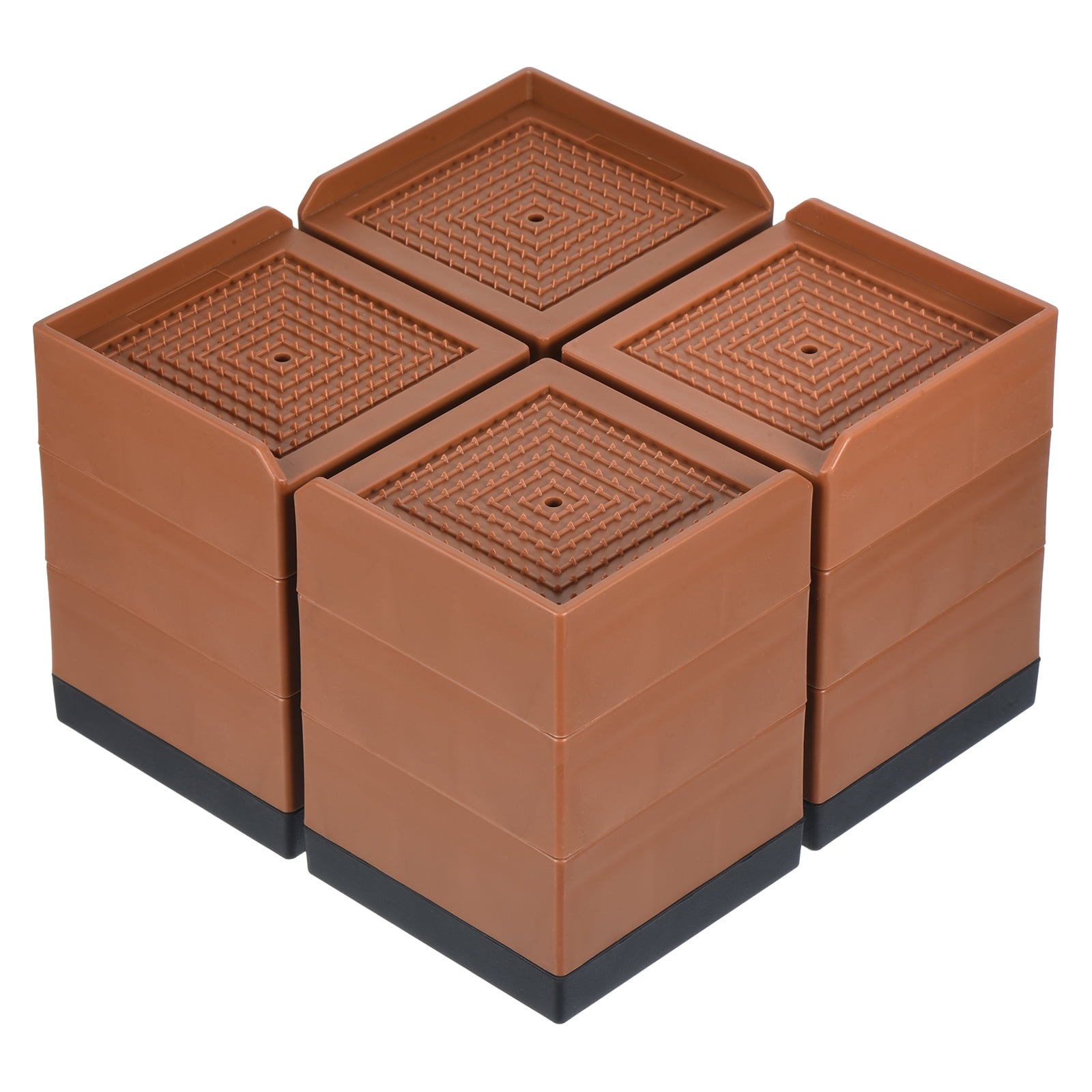 4.3 Inch Furniture Risers Square Bed Lifters Adjustable Stackable Couch