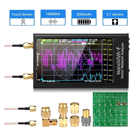 4.3 Inch IPS LCD Display Vector Network Analyzer V3.1 Version Antenna Analyzer Short Wave HF VHF UHF With Demo Kit