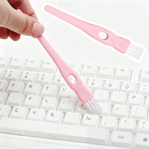 4.3 Inch Nylon Bristle Mini Crevice Cleaning Brushes, Compact Gap Detailing Tool for Keyboard, Razor Heads, Mug Lids, Small Appliances and All Narrow Household Crevice Cleansing