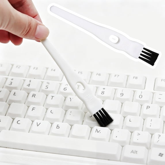 4.3 Inch Nylon Bristle Mini Crevice Cleaning Brushes, Compact Gap Detailing Tool for Keyboard, Razor Heads, Mug Lids, Small Appliances and All Narrow Household Crevice Cleansing
