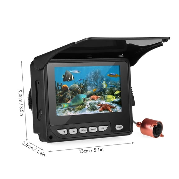 4.3 Inch Portable Underwater Fishing Camera Fish Finder Waterproof Night Vision Ice Boat Fishing Camera 20M Cable With Carry Bag ,Wide View Angle