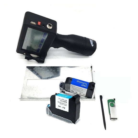 4.3 Inch Touch Screen Portable Inkjet Printer QR Code/Label Printer Inkjet USB Handheld Inkjet Printer 12.7 Ink ,Versatile Surface Compatibility