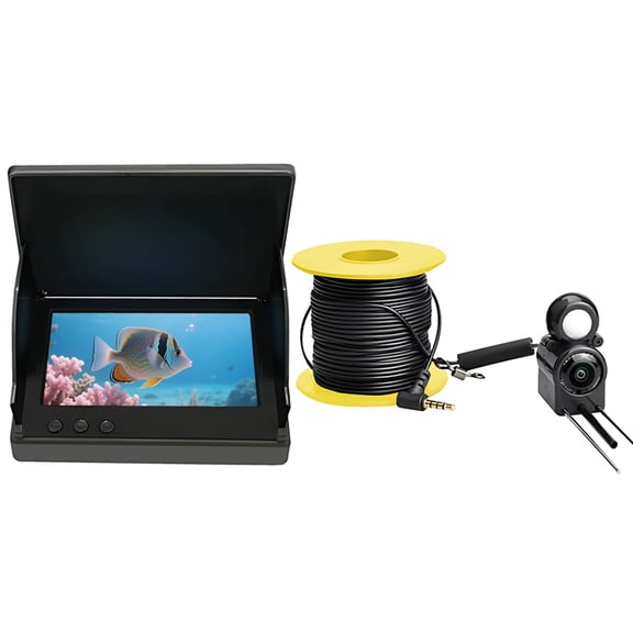 4.3 Inch Waterproof Fishing Camera System, HD 8808 Underwater Monitor, Night Vision Enabled, 20 Hr Battery, Ice & Sea Fishing Ready, IP67 Rated