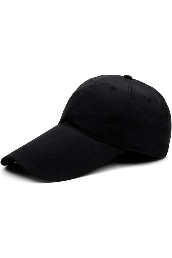 4.3" Long Bill Baseball Cap,Oversize Unstructured Quick-Drying Dad Running Hat