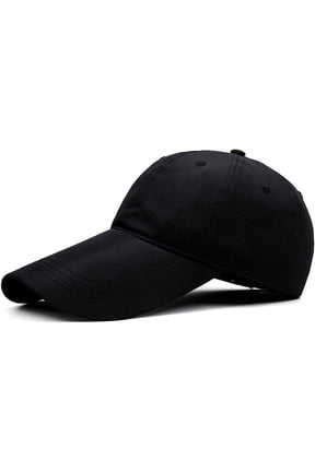4.3" Long Bill Baseball Cap,Oversize Unstructured Quick-Drying Dad Running Hat