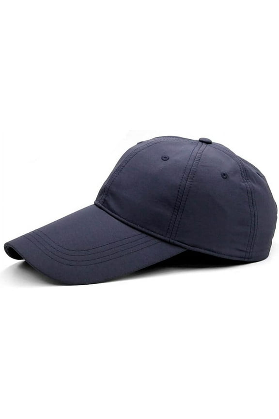 4.3" Long Bill Baseball Cap,Oversize Unstructured Quick-Drying Dad Running Hat
