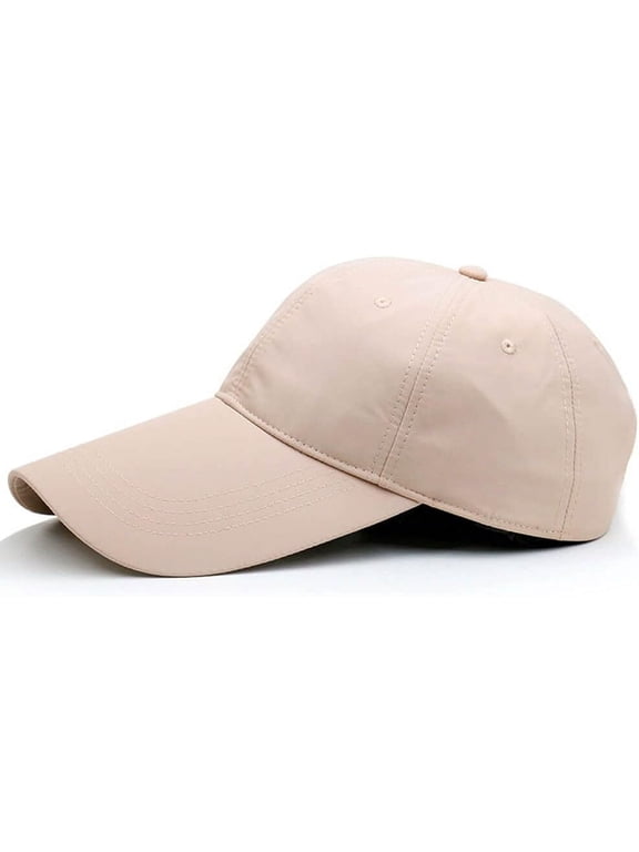 4.3" Long Bill Baseball Cap,Oversize Unstructured Quick-Drying Dad Running Hat