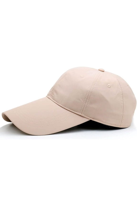 4.3" Long Bill Baseball Cap,Oversize Unstructured Quick-Drying Dad Running Hat