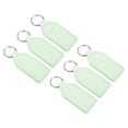 thumbnail image 1 of 4.3" PU Sublimation Keychain Blanks, Leather Key Fob with Rings for DIY Craft Car Key, Green, 6 Pack, 1 of 6