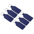 thumbnail image 1 of 4.3" PU Sublimation Keychain Blanks, Leather Key Fob with Rings for DIY Craft Car Key, Navy Blue, 6 Pack, 1 of 6
