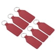 thumbnail image 1 of 4.3" PU Sublimation Keychain Blanks, Leather Key Fob with Rings for DIY Craft Car Key, Red, 6 Pack, 1 of 6