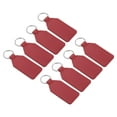 thumbnail image 1 of 4.3" PU Sublimation Keychain Blanks, Leather Key Fob with Rings for DIY Craft Car Key, Red, 8 Pack, 1 of 6