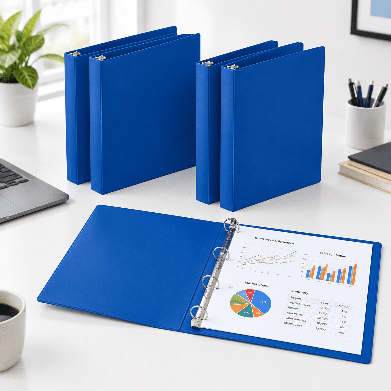 4 3 Ring 11 X 17 Inch View Binders 1 Rings Light Blue - Walmart.com
