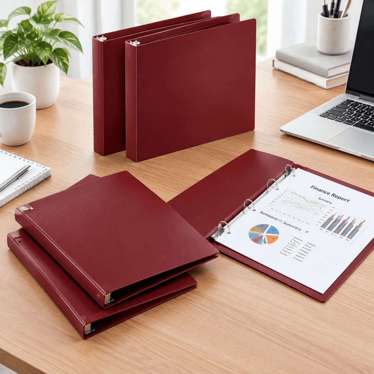 4 3 Ring 11 X 17 Inch View Binders 1 Rings Red - Walmart.com