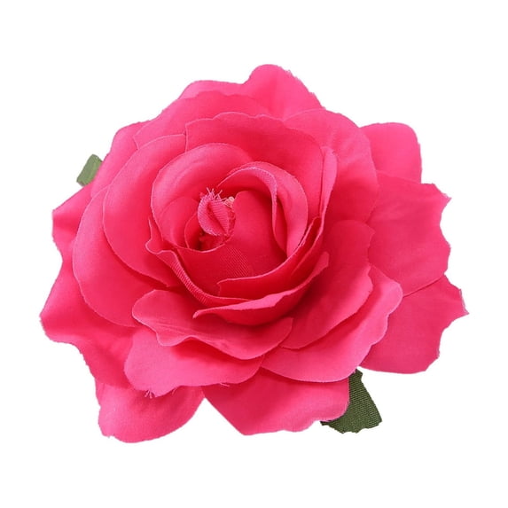 4.3" Rose Hair Clip Large Flower Brooches Hairpin for Women, Charming Flowers Pins for Clothes, Turn Heads with Stylish Rose Hair Clip Flower Brooch Pin for Clothes & Clips, 1Pc(Red,4.3x4.3")