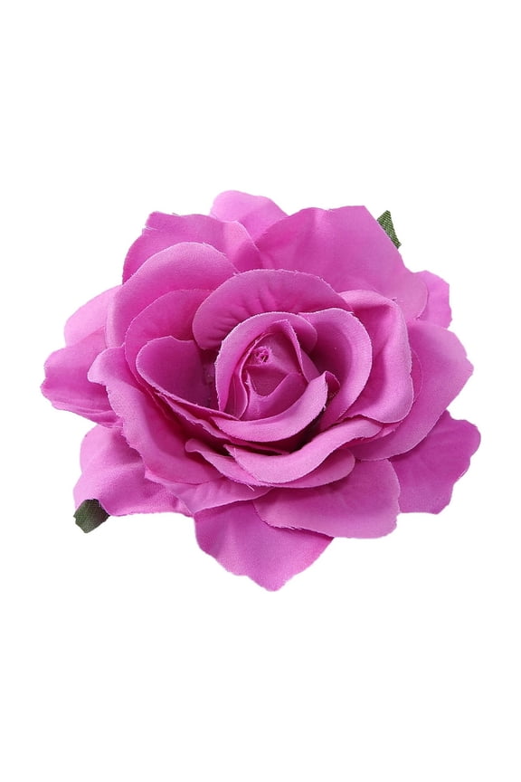 4.3" Rose Hair Clip Large Flower Brooches Hairpin for Women, Charming Flowers Pins for Clothes, Turn Heads with Stylish Rose Hair Clip Flower Brooch Pin for Clothes & Clips, 1Pc(Purple,4.3x4.3")