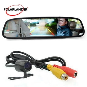 4.3" TFT LCD Display DC 12V Car Mirror Monitor with 170 Degree Angle Rear View Camera
