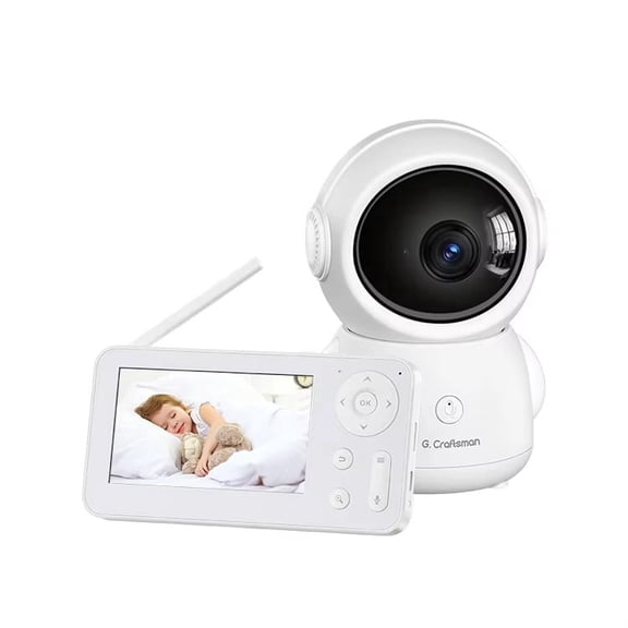 4.3" Video Baby Monitor with Auto Tracking Camera, 1080p HD WiFi, Night Vision and Two-Way Audio