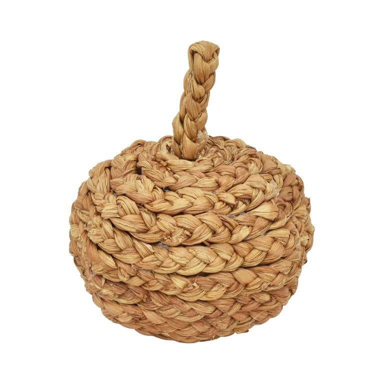 Shop 4.3in Fall, Harvest Brown Corn Husk Pumpkin, Tabletop Decoration