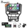 thumbnail image 1 of Podofo 9'' Android 15.0 2 + 64GB Car Radio Stereo for Ford Mustang 2015-2020 with Wireless Carplay/Android Auto, GPS Navigation, FM/RDS Radio, Rearview Camera, Steering Wheel Control, 1 of 8
