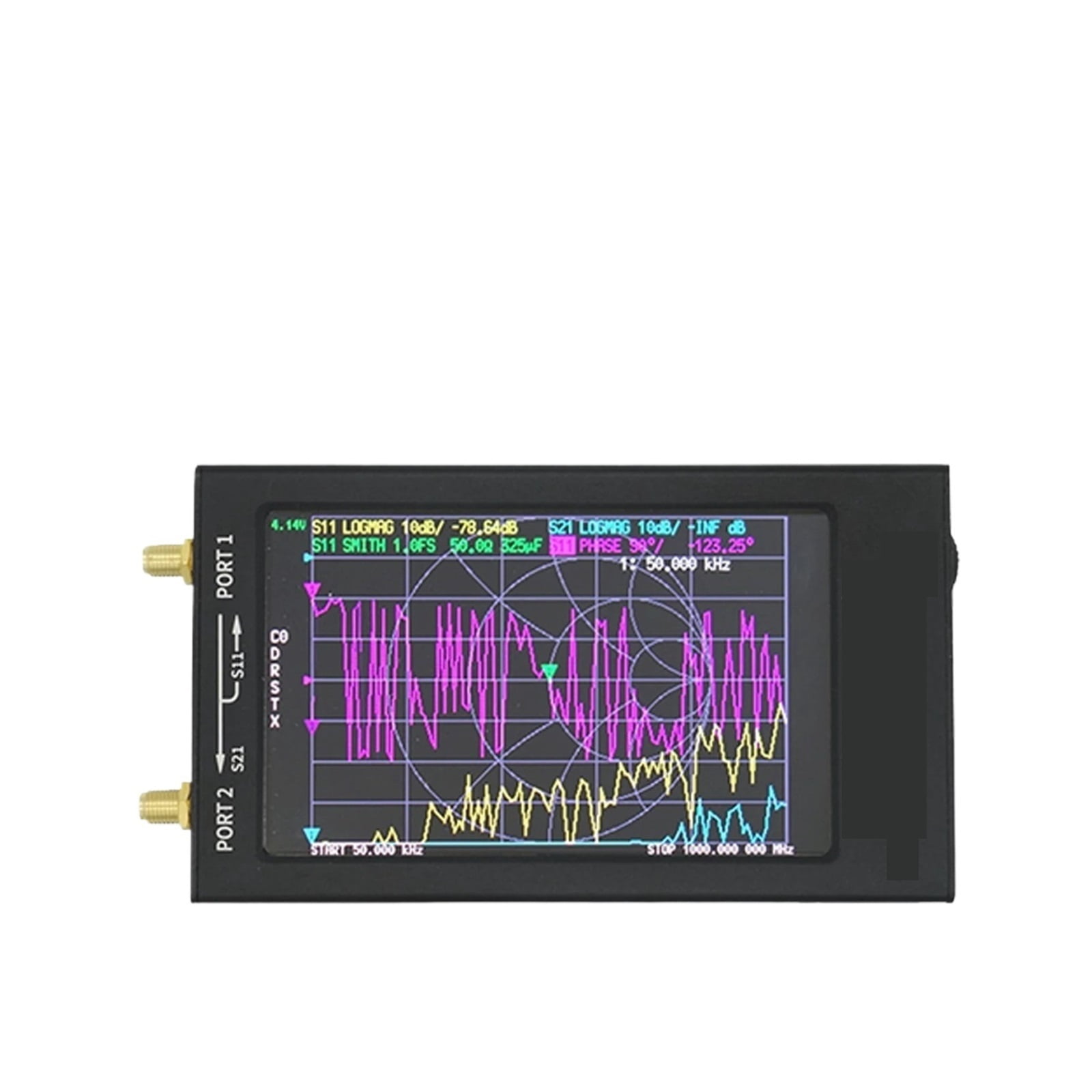 4.3 inch Vector Network Antenna Analyzer VNA-F VNA HF VHF UHF + IPS LCD + Metal Case V3.1 Version