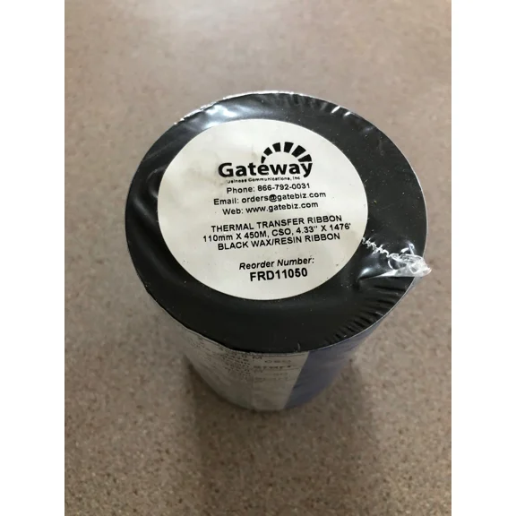 4.33 X 1476 Thermal Transfer Ribbon 110 X 450 Wax One Roll Compatible With Zebra
