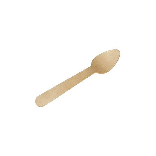 4.33 in. Wooden Teaspoon - 500 Piece