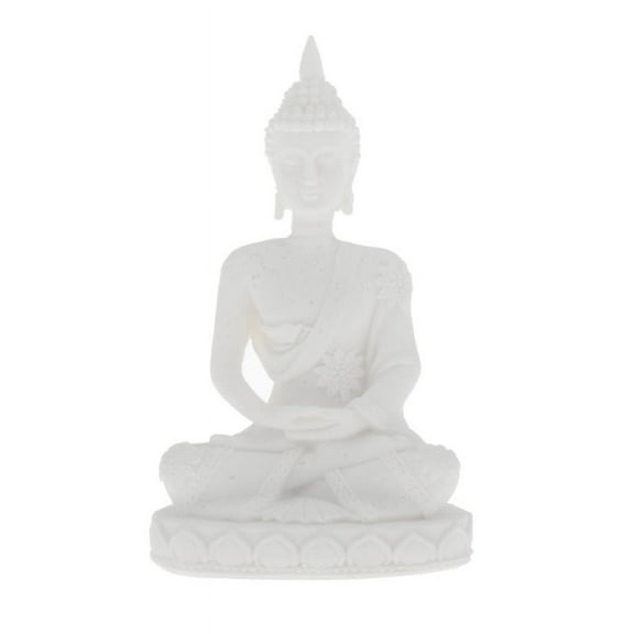 4.33 inch Buddha Statue Small Sculpture Hand Carved Sandstone Figurine Crafts for Home Altar Decoration Housewarming Gift -