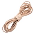 thumbnail image 1 of Uxcell 4.37 Yard 0.12" Flat Leather Cord Braiding String for DIY Crafts Beige, 1 of 7