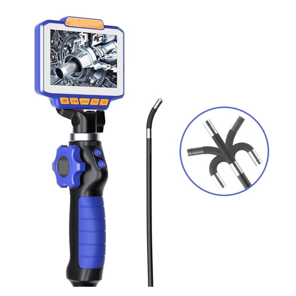 4.3Inch IPS Screen 2MP 1080P 6mm 2Way Articulate 180Degree Rotation Steering Industrial Endoscope Inspection Microscope Camera ,Stunning Clarity