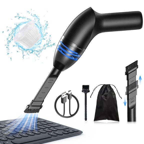 4.3Kpa Keyboard Vacuum Cleaner MiniHandheld Computer Vacuum Cordless for Car Laptop Sewing Machine Portable Keyboard Vac USB Desk Crumbs Dust Cleaners