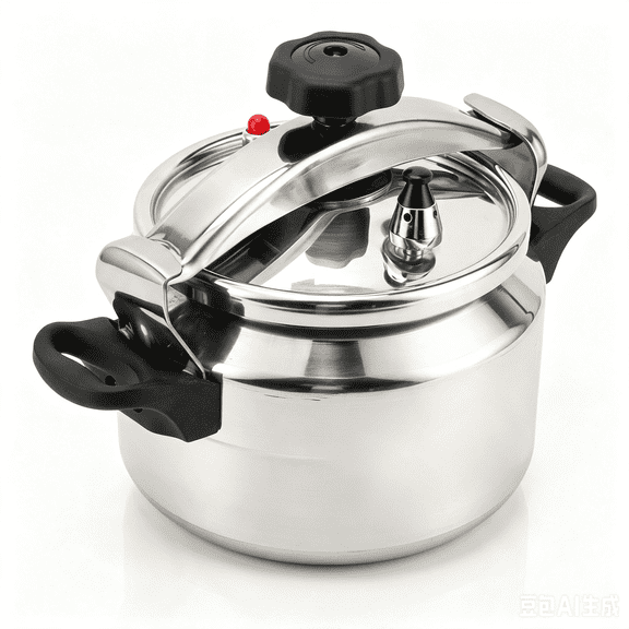 4.3QT Pressure Cooker, Compatible with Gas Stove, Induction Cooktop, Electric Stove & Portable Stove for Home Cooking