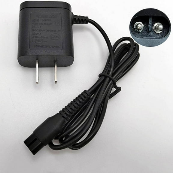 4.3V Shaver Charger Replacement, Universal Electric Razor Power Adapter, Grooming Device Charging Cord for Home & Travel Use