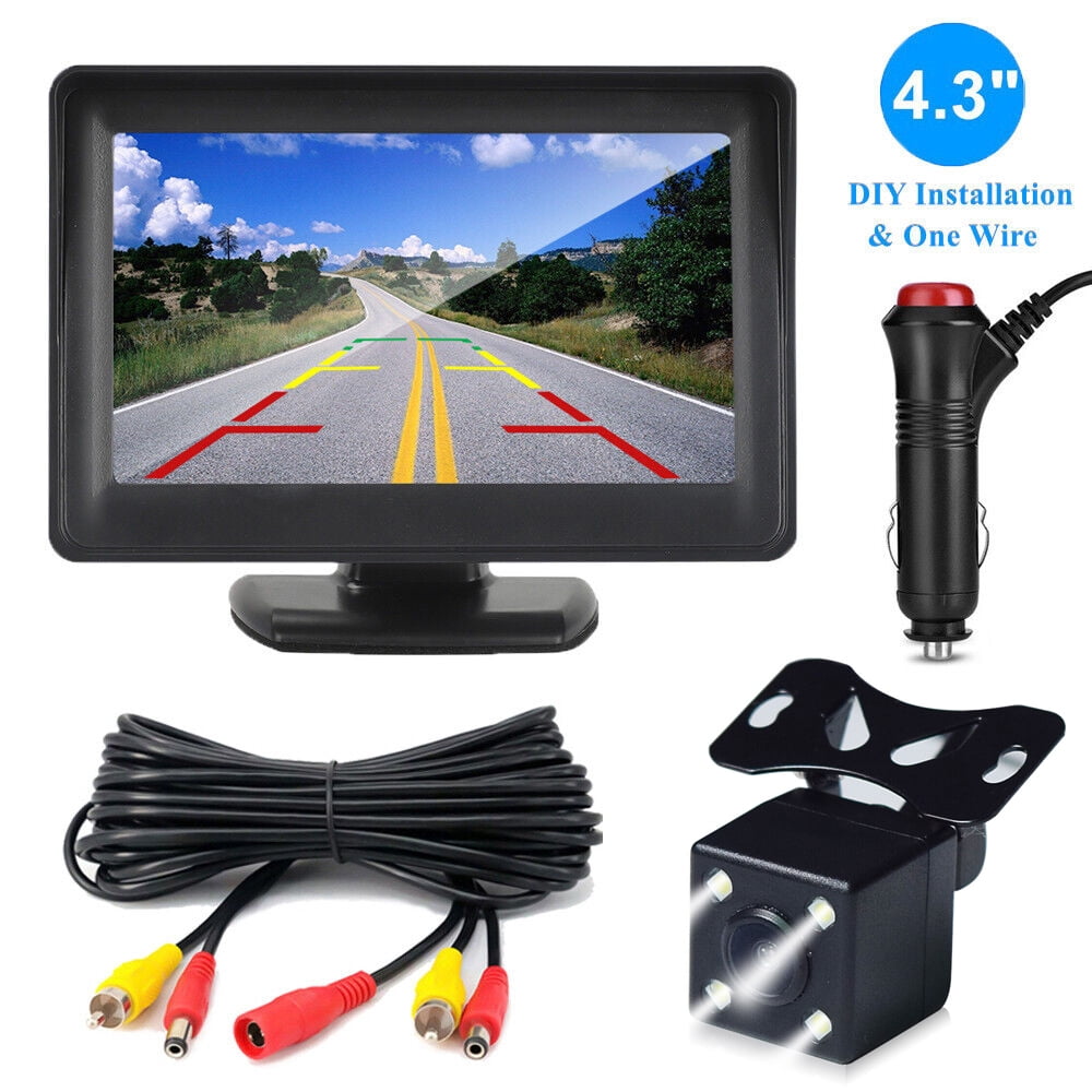 Van Rear Camera 4.3in LCD Car Monitor IP69K Rear View Backup Camera HD Parking for Van ...