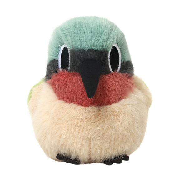4.3in Realistic Great Tit Bird Stuffed Animal, Soft Plush Bird Figure for Nature Lovers, Detailed Avian Plushie Doll, Decorative Small Bird Toy for Home Display