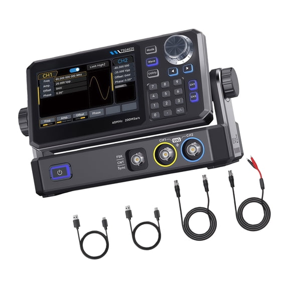 4.3in Screen 200MSa/s Function Arbitrary Waveform Signals Generator 30/60MHz Signals Generator for Electronics Testing