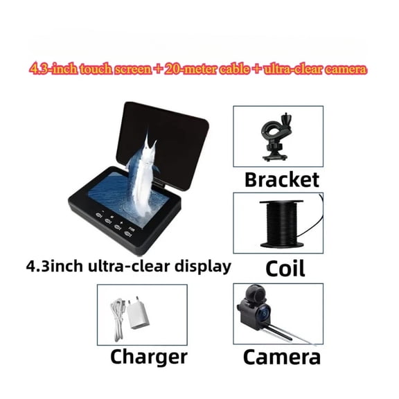 4.3in Touch Screen Underwater Visual Monitor Night Vision Ultra-clear Underwater Fishing Camera ,High Accuracy Identification