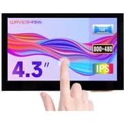 4.3inch Capacitive Touch Screen LCD Compatible with 5/4B/3B+/3A+/2B/B+/A+/Zero/Zero W/WH/Zero 2W CM3+/4 800 480 Resolution HDMI IPS Supports Jetson Nano/Windows