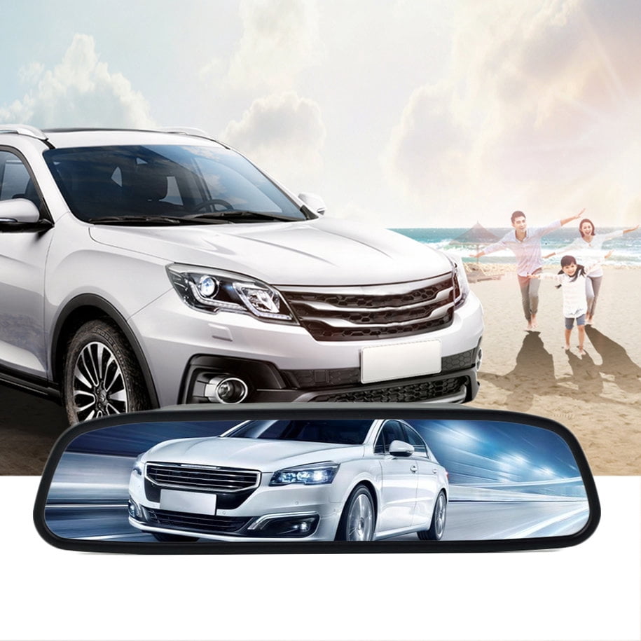 4.3inch Car TFT LCD Monitor Mirror+Wireless Reverse Car Rear View ...