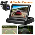 thumbnail image 1 of 4.3inch HD Monitor Car Backup Reverse Camera Rear View Parking License Plate System, 1 of 9