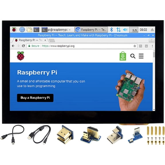 4.3inch HDMI LCD 800x480 IPS Capacitive Touch Screen HDMI Interface Support All Version 4B/3B+/3B/2B/Zero/Zero W/Zero WH,Jetson Nano BB Black Banana Pi Windows 10/8.1/8/7