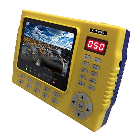 4.3inch LCD Screen Kpt-958l Dvb-s2 Satellite Finder MPEG4 Satfinder Meter 1080p ,Easy to Operate