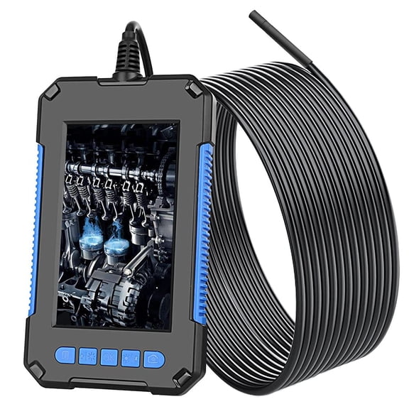 4.3inch Screen Inspection Camera,5.5MM Industrial Endoscope Waterproof Borescope Camera with Semi-Rigid Cable,for Plumbing,HVAC,Sewer Inspections
